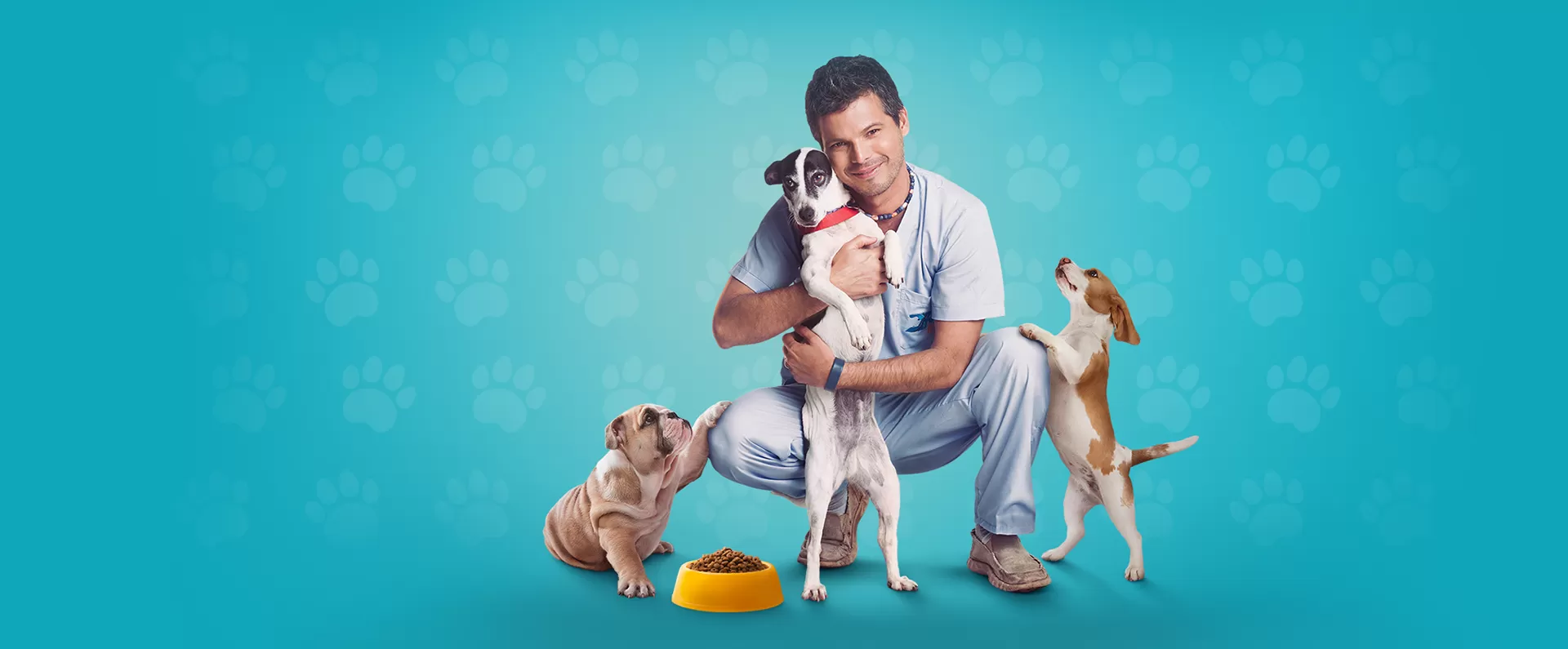 Alegrías, emociones, consejos, historias emotivas y también de lucha son los ingredientes principales de Dr. Vet, la nueva aventura televisiva del carismático veterinario Pancho Cavero. Todos los sábados a las 11:00 am. por América Televisión, donde los engreídos del hogar, nuestras mascotas, son los protagonistas.