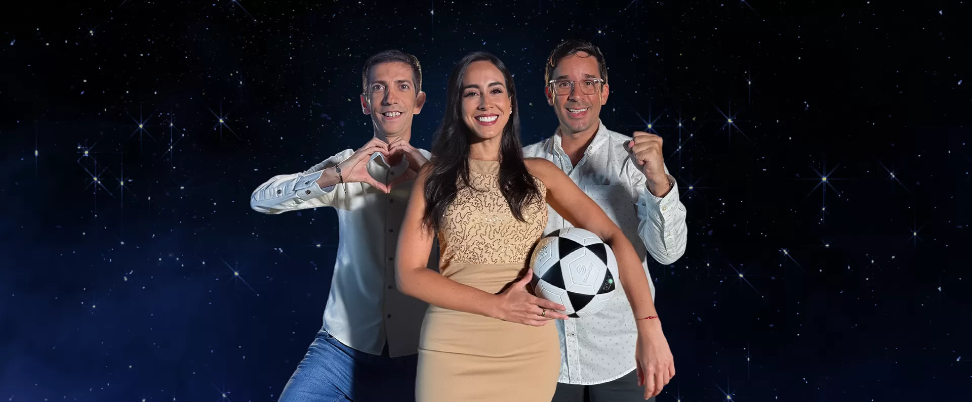“Desvelados por el Mundial”. El espacio será conducido por Renato “Tato” Luna, Romina Vega y el “Flaco” Granda, quienes se encargarán de calentar las noches con información deportiva, humor y premios para el público.