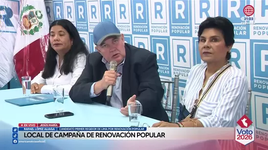 Voto 2026 - Rafael López Aliaga se pronuncia en local de campaña de Jesús María