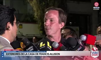 Francis Allison: "Voy a reconocer los resultados de confirmarse"