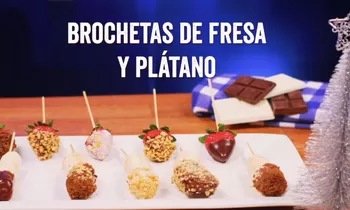 Deli Recetas: "Brochetas de fresa y plátano"
