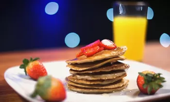 Panqueques de avena y plátano
