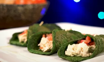 Wrap de espinaca sin harina