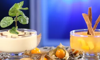 Mazamorra de durazno y sémola