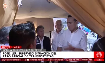 Presidente Jerí supervisa situación del paro de transportistas