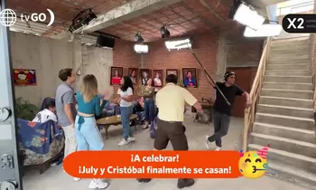  ¡July y Cristóbal se comprometieron! Mira lo que pasó detrás de cámaras