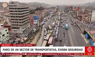 Situación en la Panamericana Norte tras bloqueos de transportistas