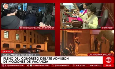 Debate del Congreso de la admisión de cuatro mociones de vacancia 