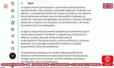 Abogado de Dina Boluarte: “No acudiremos al Parlamento”