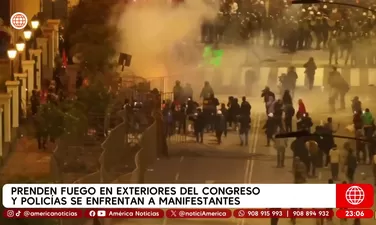 Marcha de colectivos y gremios terminó en disturbios y violencia