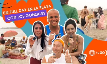 Mira el divertido detrás de cámaras de Los Gonzales en la playa
