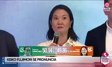 Keiko Fujimori se pronuncia tras resultados de conteo rápido