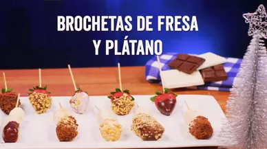 Deli Recetas: "Brochetas de fresa y plátano"