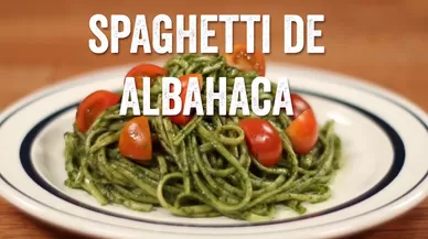 Deli recetas: "Spaguetti de albahaca"