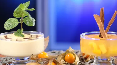 Mazamorra de durazno y sémola