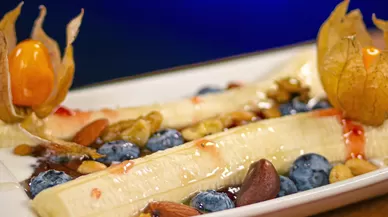 Banana Split de frutas