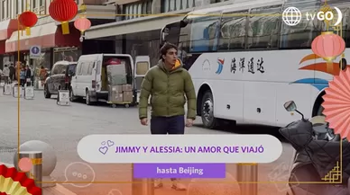 Lo que no viste del reencuentro de Alessia y Jimmy en la Muralla China