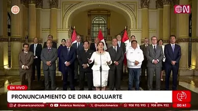 Dina Boluarte se pronunció tras vacancia presidencial