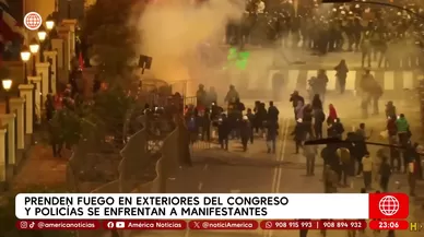 Marcha de colectivos y gremios terminó en disturbios y violencia