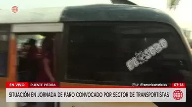 Situación del paro en Puente Piedra