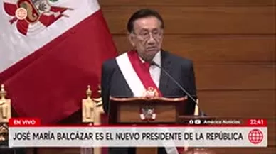 Discurso y juramentación de José María Balcázar como nuevo presidente