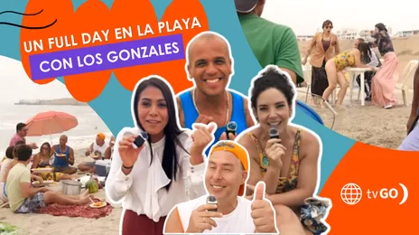 Mira el divertido detrás de cámaras de Los Gonzales en la playa