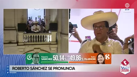 Roberto Sánchez se pronuncia tras resultados de conteo rápido
