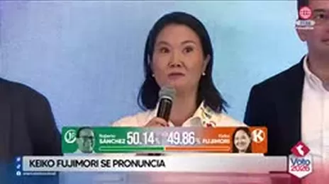 Keiko Fujimori se pronuncia tras resultados de conteo rápido